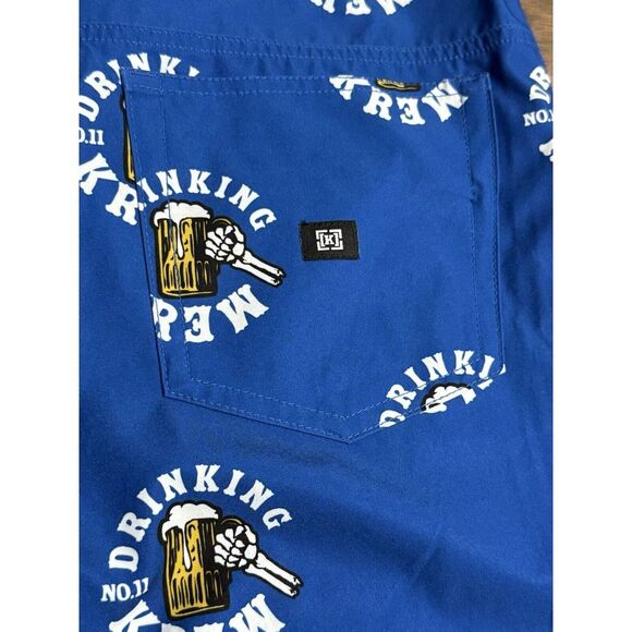 Kr3w Drinking Krew Krewzers Board Shorts Mens 30 Skate Swim Trunks Beer - Picture 7 of 7